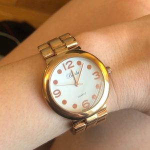 Rose gold women’s watch